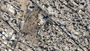 Foto Satelit RS Al-Ahli Sebelum dan Sesudah Dibom Israel