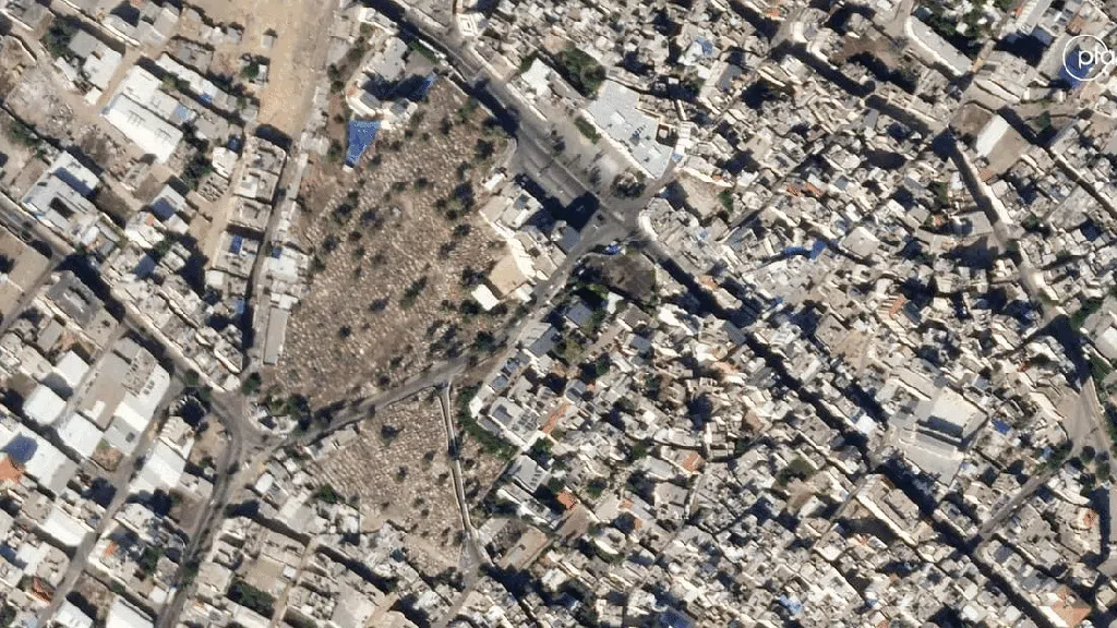 Foto Satelit RS Al-Ahli Sebelum dan Sesudah Dibom Israel Foto Satelit RS Al-Ahli Sebelum dan Sesudah Dibom Israel