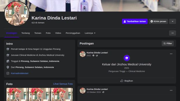 Foto Telanjang Tersebar, Akun Facebook Karina Dinda Digeruduk