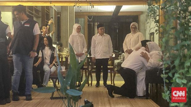 Keberangkatan Anies Baswedan dan Muhaimin Iskandar menuju KPU