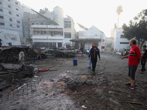 Kondisi RS Al-Ahli Setelah Dibom Israel