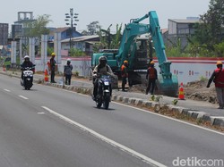 Pembangunan Tol Jogja-Solo, Separator Ring Road Utara Gamping Mulai Dibongkar