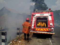 Kebakaran di Ring Road Selatan Bantul, Rumpun Bambu-Gubuk Hangus