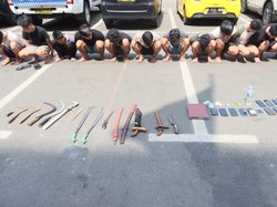 Gang Macan Jakut Digerebek, Pemakai Narkoba-Pelaku Tawuran Diciduk Polisi