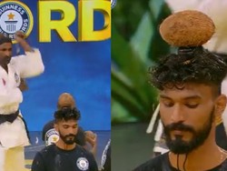 Pecahkan 68 Kelapa Pakai Nunchaku, Pria Ini Raih Rekor Dunia