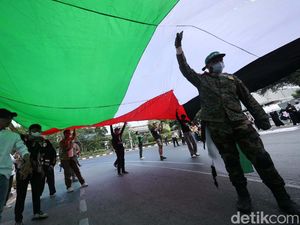 Demo Bela Palestina di Kedubes AS Hari Ini, 2.177 Personel Siaga Demo Bela Palestina di Kedubes AS Hari Ini, 2.177 Personel Siaga
