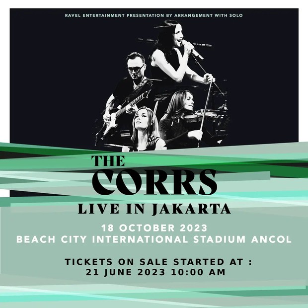 Konser Oktober 2023, The Corrs Live in Jakarta 2023/ Foto: The Corrs Jakarta