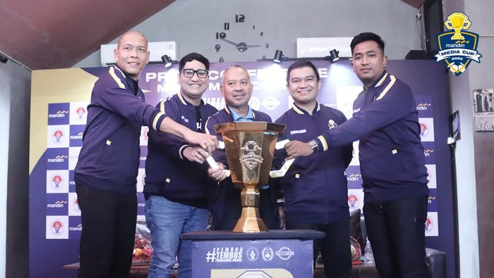 Turnamen mini soccer antarmedia olahraga Mandiri Media Cup 2023 dihelat 26-27 Oktober.