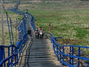 Sungai Citarum Menghijau Gegara Kelamaan Mengering Sungai Citarum Menghijau Gegara Kelamaan Mengering