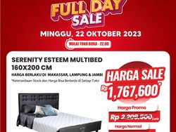 Tempat Tidur Ini Diskon Rp 2,3 Juta di Transmart Full Day Sale!