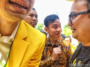 Momen Gibran Tiba di Rapimnas Partai Golkar