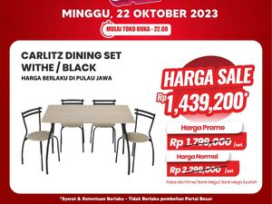 Meja Makan Ini Diskon Sampai Rp 850 Ribu di Transmart Full Day Sale!