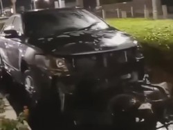 Sedan Tabrak Motor hingga Terbakar di Sudirman, 2 Orang Terluka