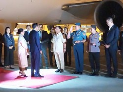 Prabowo, Panglima, Kapolri Sambut Jokowi di Halim