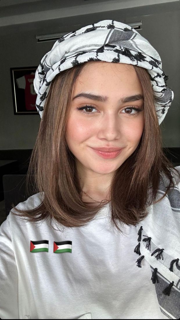 Syifa Hadju ikut demo bela Palestina.