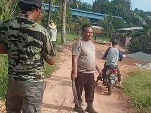 Viral Polisi Bawa Parang Kawal Tim Ukur Lahan di Rempang, Ini Kata Kapolsek
