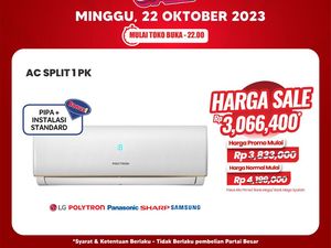 Yuk Merapat! Promo AC Split 1 PK Sampai Rp 1 Juta di Transmart Full Day Sale
