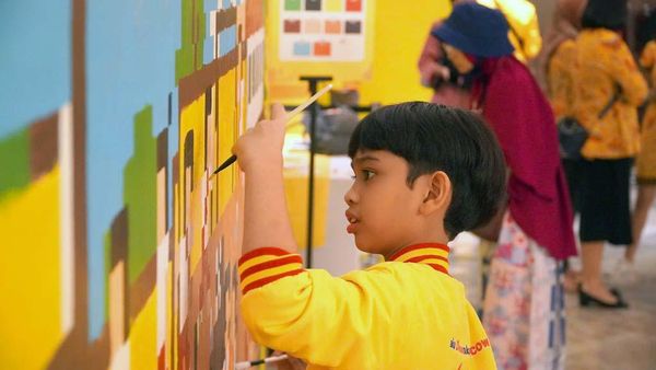 Anak-anak Ikut Festival Menggambar Nasional 2023