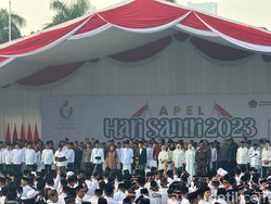 Presiden Jokowi, Prabowo hingga Puan Hadir di Apel Hari Santri 2023