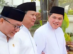 Erick Thohir Unggah Bareng Prabowo-Zulhas: Demi Cinta Harus Banyak Sabar