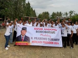 Kusir Andong di Borobudur Deklarasi Dukung Prabowo Jadi Presiden 2024