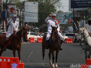 Kala Pasukan Berkuda Ikut Aksi Bela Palestina di Lampung