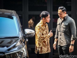 Gibran Bertemu AHY Setelah Dideklarasikan Golkar Jadi Cawapres, Ini yang Dibahas
