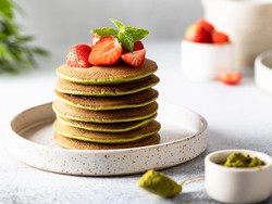 Resep Pancake Matcha, Lembut Harum Untuk Teman Ngopi