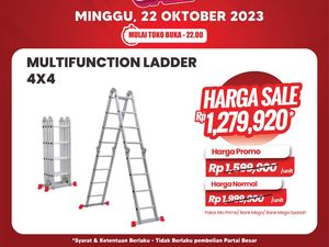 Merapat Pak! Tangga Serba Guna Murah Meriah di Transmart Full Day Sale Hari Ini