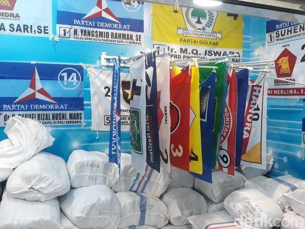 Potret Bisnis Atribut Partai Jelang Pemilu
