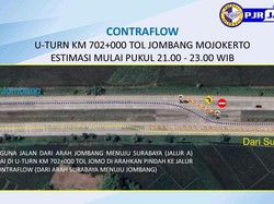 Catat! Jembatan Brantas di Tol Jomo Akan Diterapkan Contraflow Besok Malam