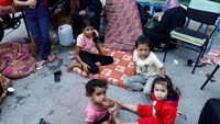 Duka Anak-anak di Pengungsian PBB