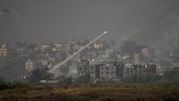 Kelabunya Langit Gaza di Tengah Aksi Saling Serang Israel-Hamas
