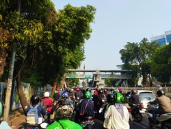 Mampang Prapatan Arah Kuningan-Gatot Subroto Jaksel Macet Pagi Ini