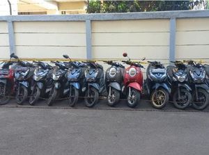 Polisi Sita 16 Motor dari Toto dkk Kapten Rampok Minimarket di Jakbar