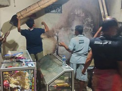 Warung Sembako Terbakar gegara Lupa Matikan Dupa, Kerugian Rp 50 Juta