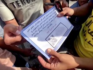 Ancaman Israel ke Warga Palestina Lewat Surat dari Langit