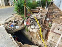 Ini Gorong-gorong TKP Penemuan Tengkorak Manusia di Jaktim, Penuh Sampah