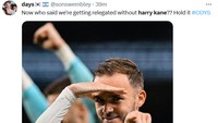 Kata siapa Spurs bakal degradasi saat Harry Kane pergi? (Screenshot/Twitter)
