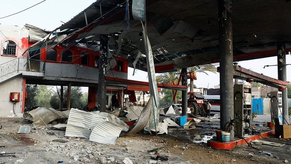 Potret SPBU di Gaza Hancur Diserang Israel