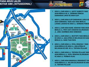 Simak! Rekayasa Lalin GBK Saat Prabowo-Gibran Deklarasi Maju Pilpres Besok