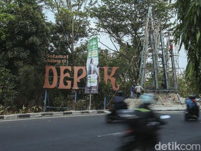 Keren, Depok Bangun Tugu di Perbatasan Jakarta-Margonda Lho