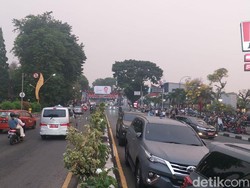 Aksi Bela Palestina Usai, Lalin Sekitar Tugu Kujang Bogor Kembali Lancar