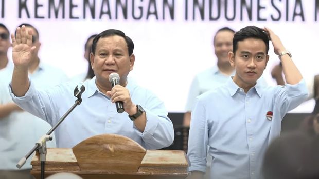 Deklarasi Bacapres dan Bacawapres Prabowo Subianto - Gibran Rakabuming di Indonesia Arena Komplek GBK, Rabu (25/10).