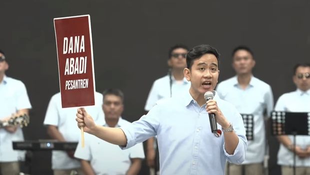 Deklarasi Bacapres dan Bacawapres Prabowo Subianto - Gibran Rakabuming di Indonesia Arena Komplek GBK, Rabu (25/10).