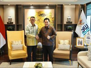 Prabowo-Gibran Daftar Pilpres, Erick Thohir Bertemu Sandiaga