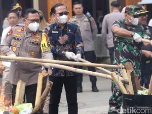 Narkoba Sitaan Jaringan Fredy Pratama Dimusnahkan! Narkoba Sitaan Jaringan Fredy Pratama Dimusnahkan!