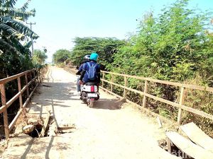 Dibangun Sejak Era Kolonial, Jembatan Kalenkapal Rusak Parah
