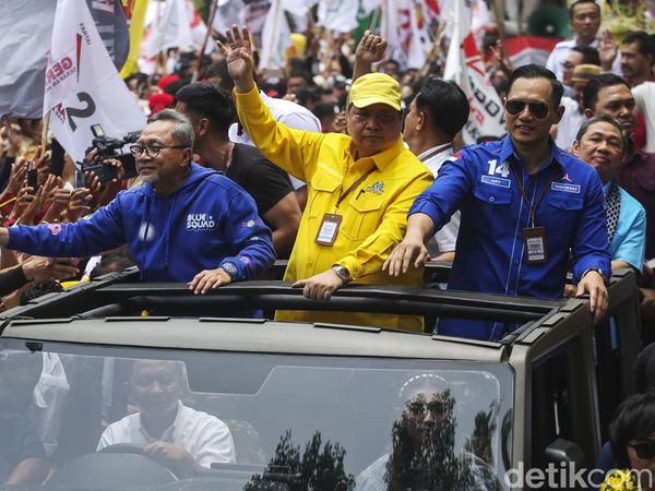 Kompak, Ketum Parpol Pendukung Ikut Arak Prabowo-Gibran ke KPU