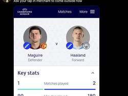 Di meme ini, Maguire bahkan dikomparasikan dengan striker Man City Erling Haaland. Maguire, untuk sementara, lebih subur daripada Haaland di Liga Champions. Foto: dok. Internet/X (Twitter)